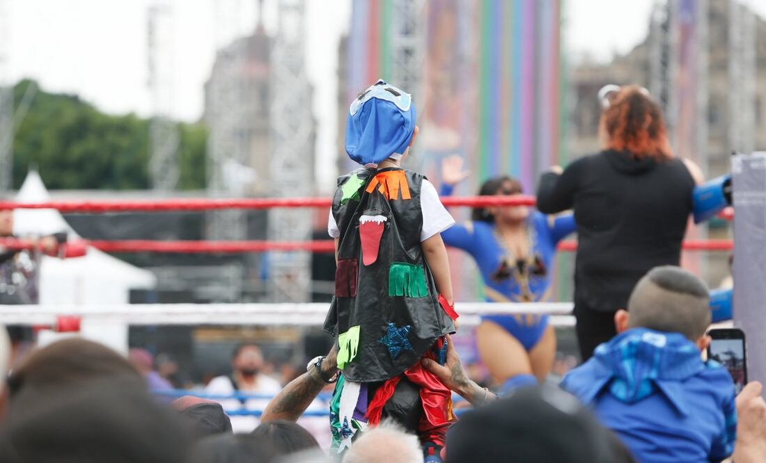 Así disfrutan los pequeños del Zocalito de las infancias (30/04/2025). Foto: Darío Luna / EL UNIVERSAL