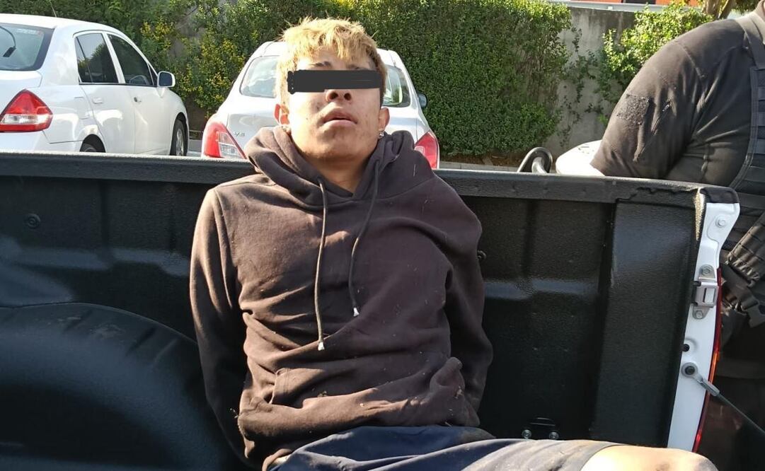 Hombre detenido por robo a joyería (27/03/2025). Foto: Especial