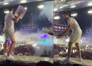 VIDEO: Thibaut Courtois lanzó pasteles al público junto a Steve Aoki