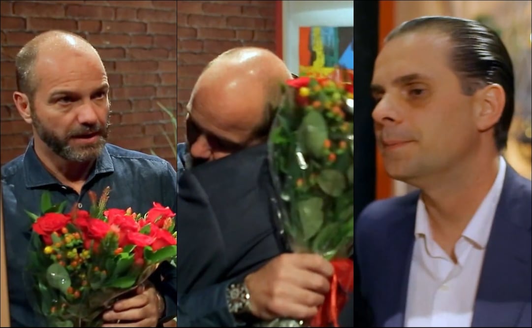 Luis García y Christian Martinoli se declaran su amor incondicional. FOTO: Capturas