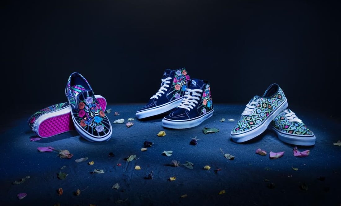 Los diseños con motivo del Día de Muertos ya se empiezan a lucir / Foto: Vans