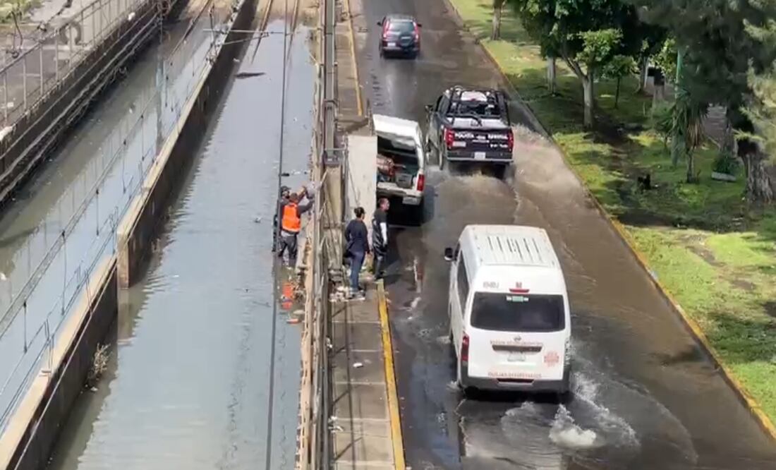 Inundación en Línea A del Metro; La Paz y Los Reyes siguen cerradas. Foto: Captura de pantalla