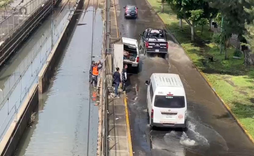 Inundación en Línea A del Metro; La Paz y Los Reyes siguen cerradas. Foto: Captura de pantalla