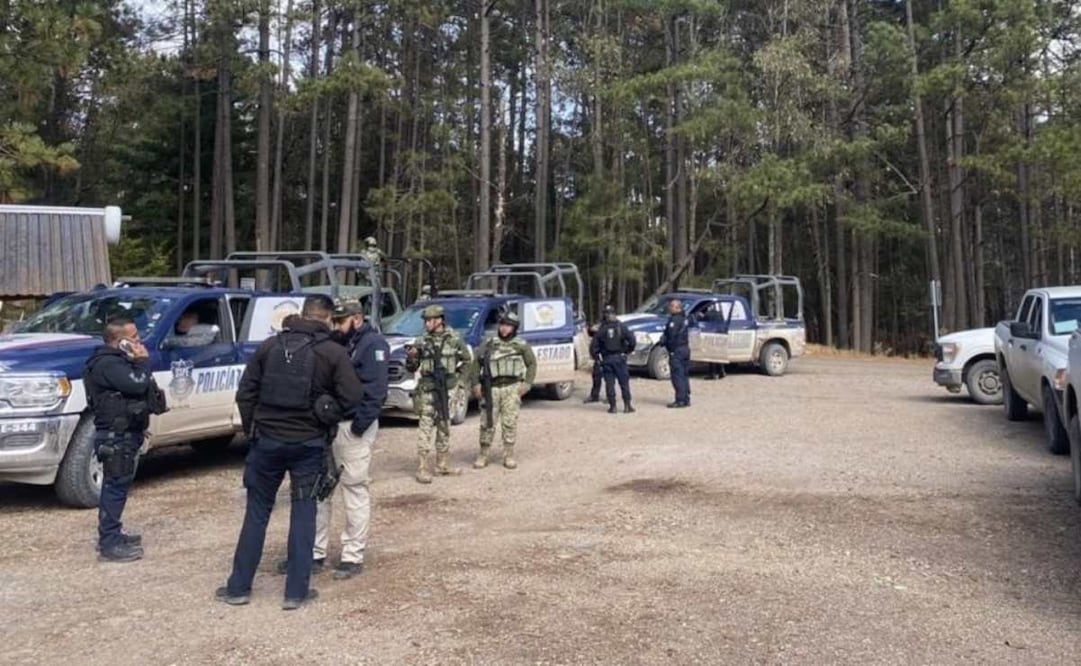 Por violencia un grupo de 80 personas deja el municipio de Guadalupe y Clavo, Chihuahua (25/02/2026). Foto: Especial
