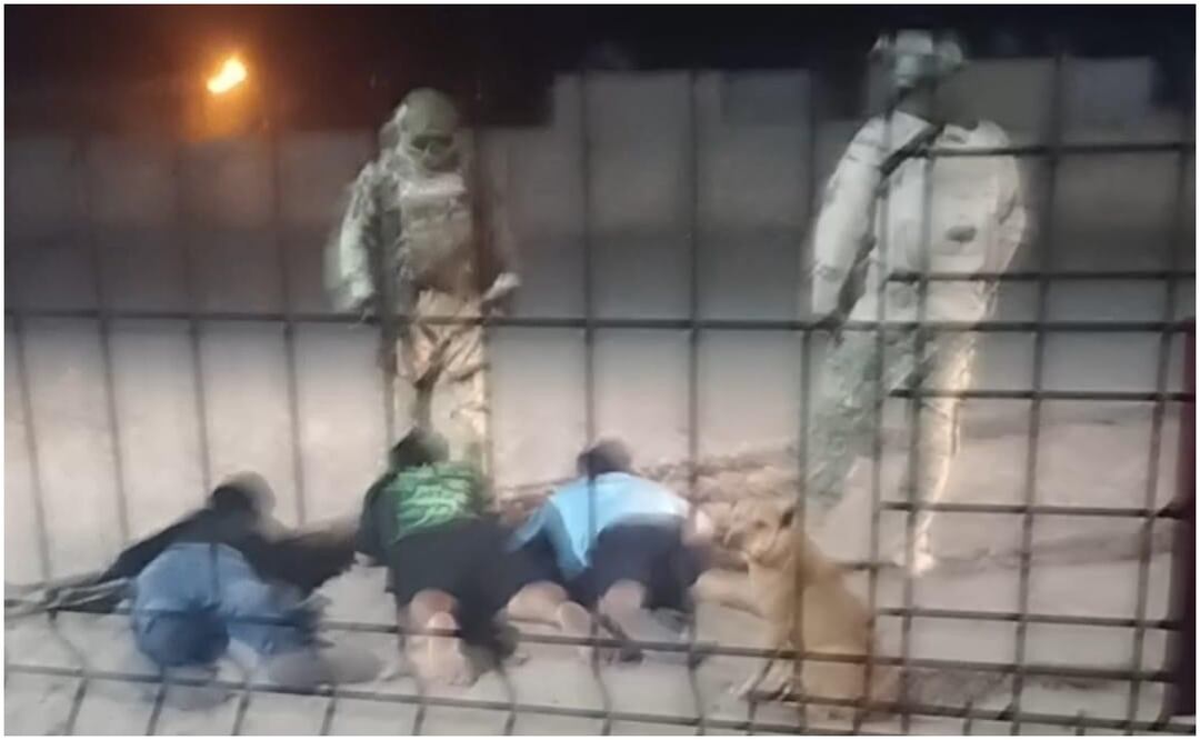 Militares agreden a tres hijos del periodista  Jesús Gutiérrez, asesinado el 24 de septiembre del 2023 en Sonora. Foto: Especial