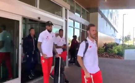 Silenciosa llegada de la Selección de Panamá a la Ciudad de México