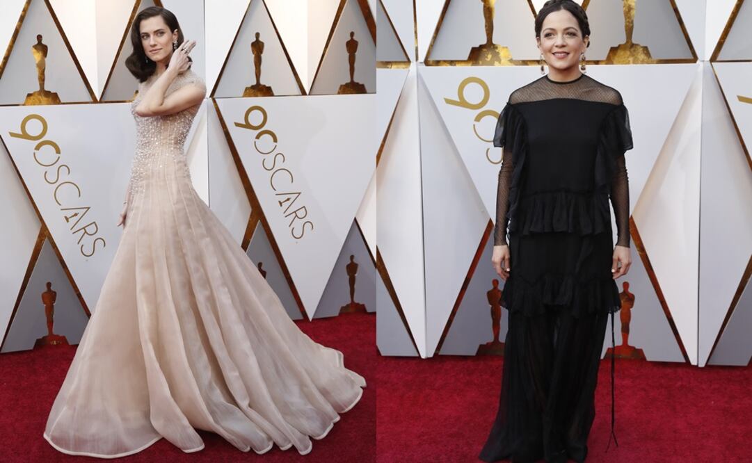Allison Williams y Natalia Lafourcade a su llegada a los Oscar Foto: Reuters