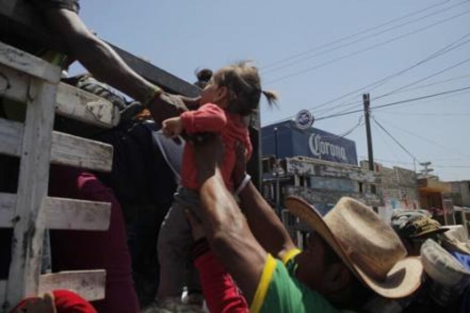 Esperan a caravana de migrantes centroamericanos en albergue de Jalisco