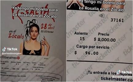 TikTok: Joven presume compra de boleto para Rosalía en el Zócalo y se burlan en redes