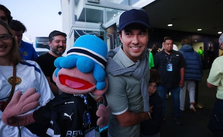 Checo Pérez dijo "presente" en la Gran Final del Apertura 2024; así llegó al partido entre Rayados y América