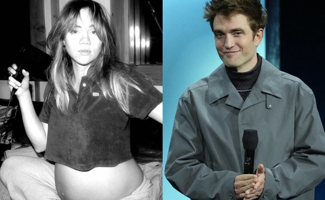 Robert Pattinson y Suki Waterhouse. Foto: Instagram oficial/ AP/Chris Pizzello.