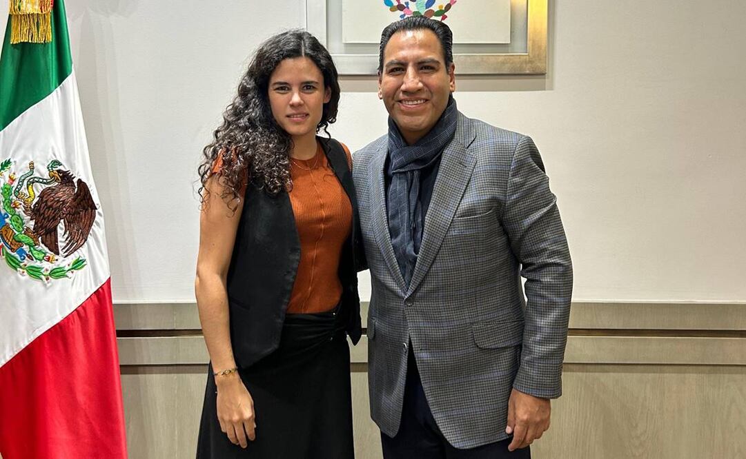 La titular de Segob, Luisa María Alcalde, y Eduardo Ramírez, presidente de la Jucopo, revisan agenda legislativa / Foto: @ramirezlalo_
