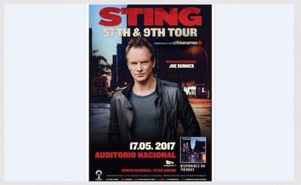 Sting traerá su show a México en mayo
