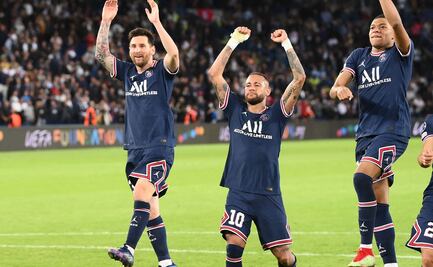 ¿Cuántos pases dieron entre Messi, Neymar y Mbappé contra el Manchester City?