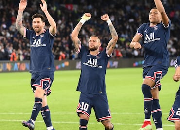 ¿Cuántos pases dieron entre Messi, Neymar y Mbappé contra el Manchester City?