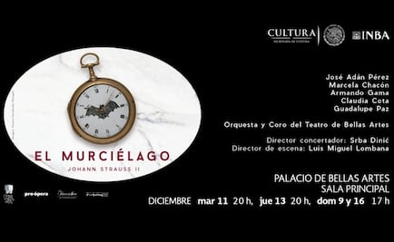 Revelan nuevas fechas para "El Murciélago" de Strauss en Bellas Artes