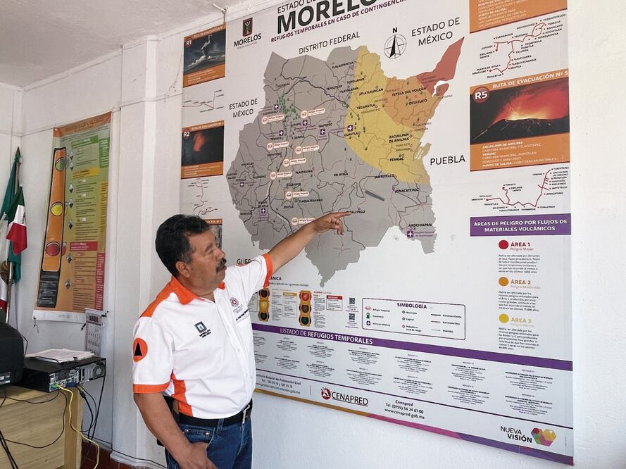 El Chino dice que las recientes manifestaciones del volcán no deben alertar a la población.