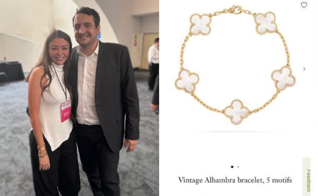 Esto cuestan las pulseras Van Cleef que lució la senadora en el Congreso Nacional de Morena. Foto: Redes sociales
