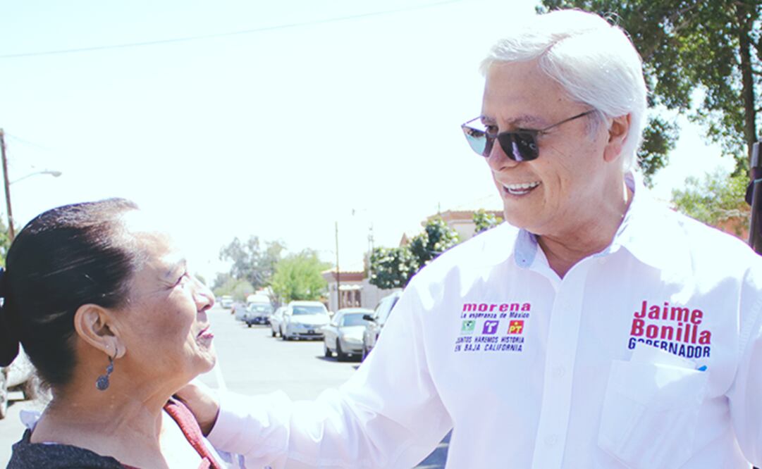 Jaime Bonilla, candidato de la coalición Juntos Haremos Historia al gobierno de Baja California. Foto: Especial