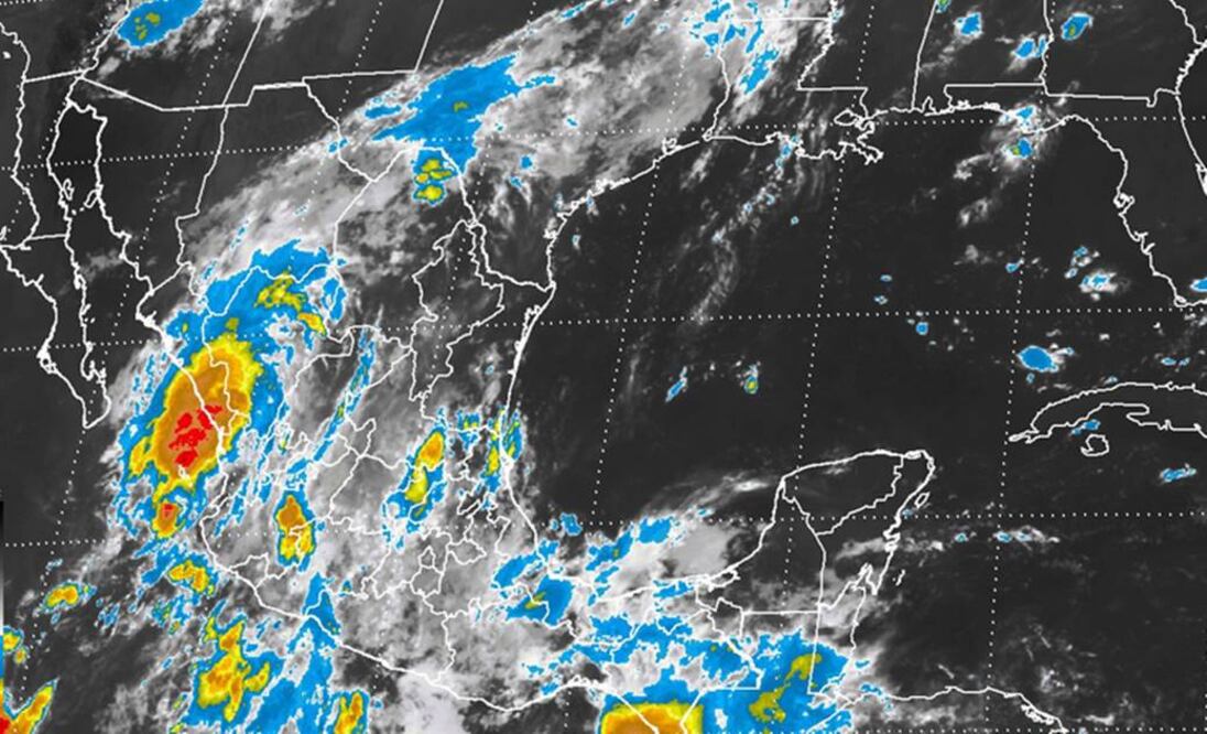 Lluvias con intervalos de chubascos en Baja California Sur, Nuevo León, Tamaulipas, San Luis Potosí, Tlaxcala y Ciudad de México, y lluvias escasas o lloviznas en Baja California (Conagua)