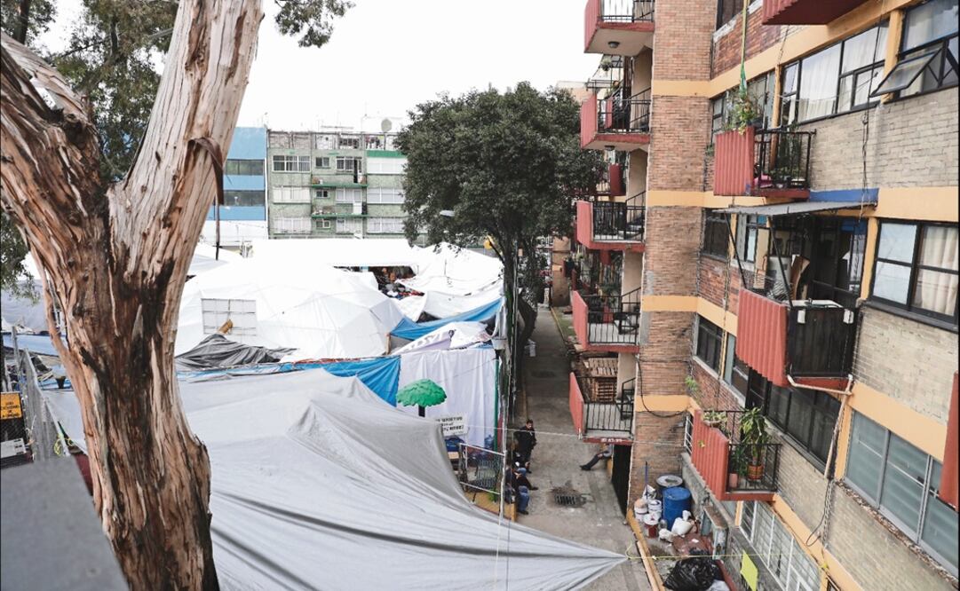 Damnificados del terremoto de septiembre Foto: Archivo/EL UNIVERSAL