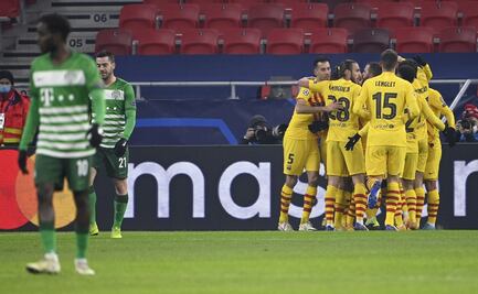 Sin Messi, Barcelona golea en Champions League