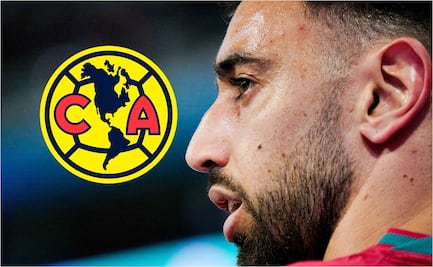 Jugador del América regala playera de las Águilas a Bruno Fernandes