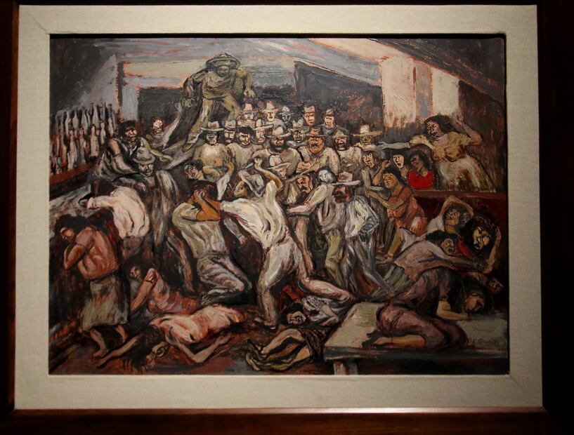 Aspectos de la exposición "La noche nos pertenece" en el Museo de San Carlos, esta muestra contiene documentos visuales de la colonia Tabacalera, sus bailes, paseos, cines y cabarets. Foto: Carlos Mejía/El Universal.