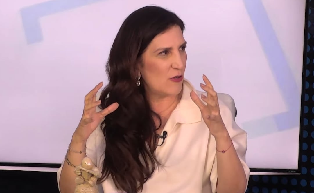 Kenia López Rabadán, presidenta de la Cámara de Diputados, en el programa Con los de Casa este miércoles 17 de septiembre de 2025. Foto: Captura