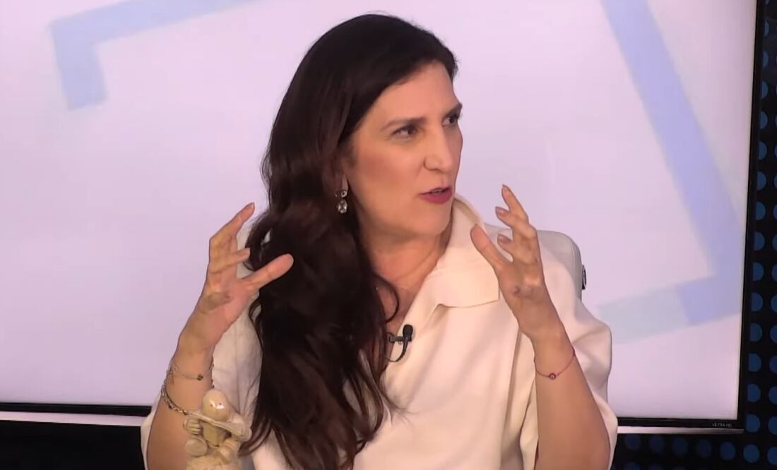 Kenia López Rabadán, presidenta de la Cámara de Diputados, en el programa Con los de Casa este miércoles 17 de septiembre de 2025. Foto: Captura