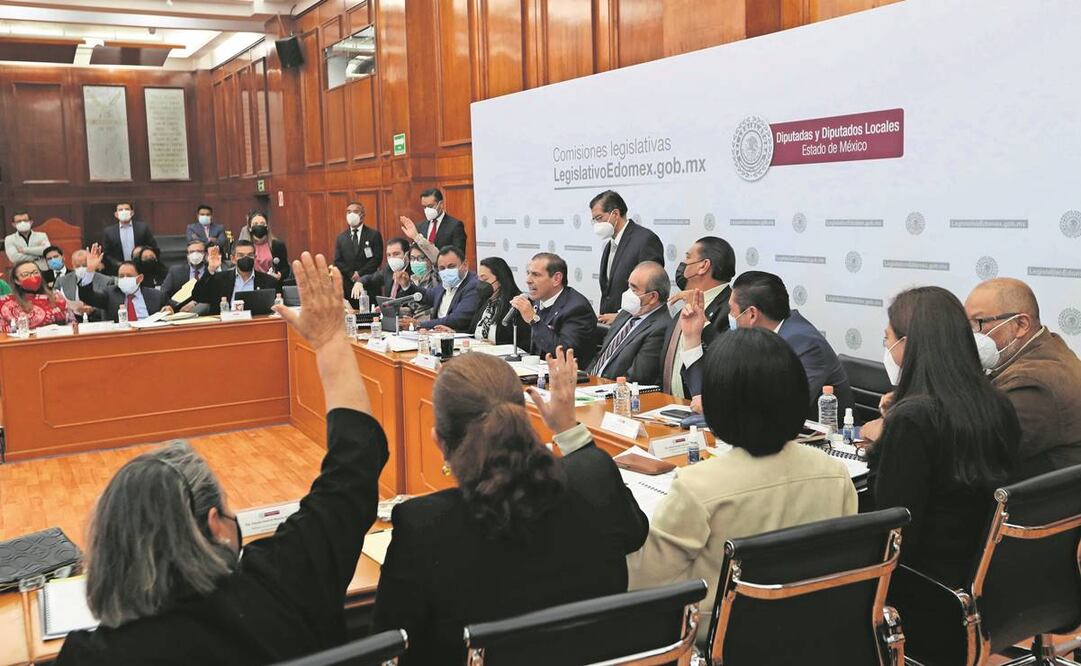 En comisiones del Congreso mexiquense fue aprobado el Código Fiscal 2022 con el voto unánime de todas las bancadas. Foto: Jorge Alvarado/ EL UNIVERSAL.