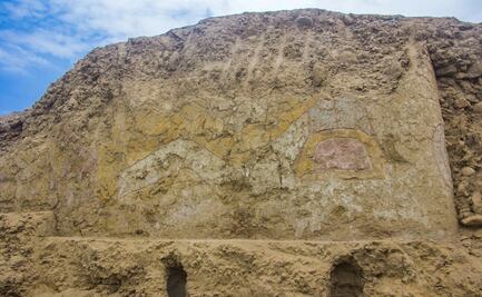 Descubren mural de hace 3 mil años en Perú; presenta daños hechos por agricultores