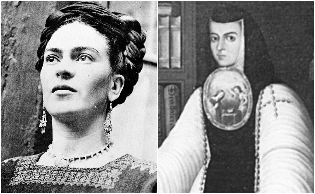 Frida Kahlo y Sor Juana Inés de la Cruz. Foto: Archivo/ EL UNIVERSAL