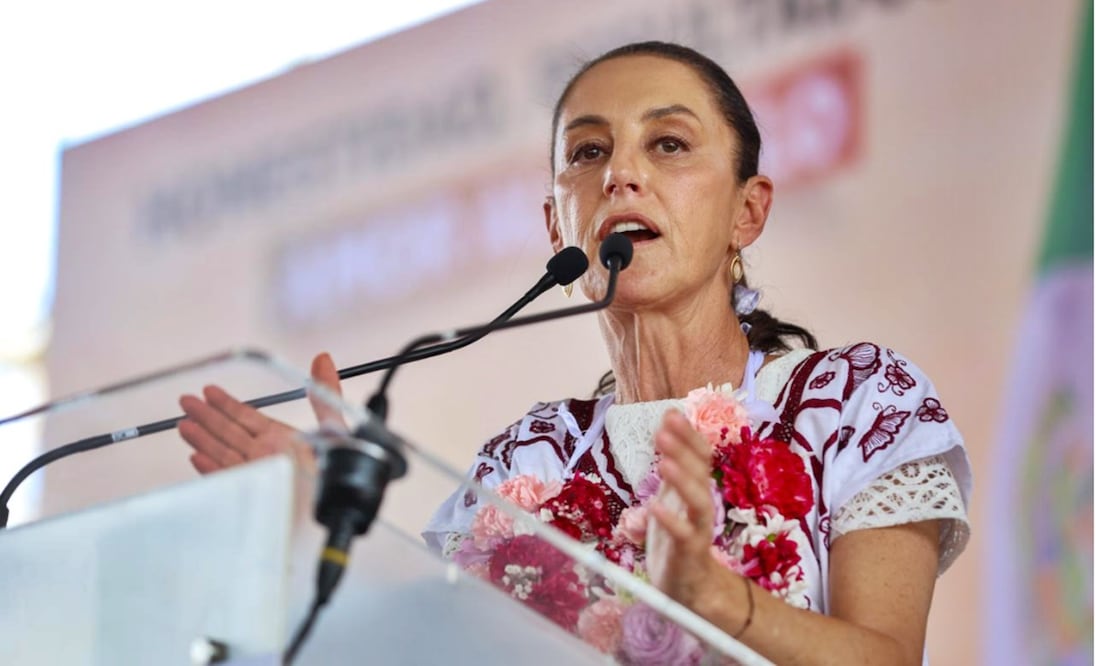 Sheinbaum explicó que, en la zona de Felipe Carrillo Puerto tienen necesidades de un mercado, entre otras necesidades, pero que lo van a seguir consolidando para el desarrollo de todas las comunidades que estén alrededor del Tren Maya. Foto: Diego Simón Sánchez