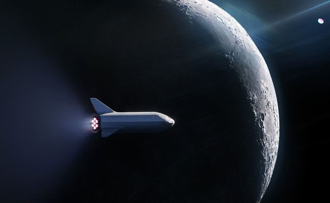 Para viajar a la Luna, tendrías que gastar unos 50 mil dólares. Foto: SpaceX