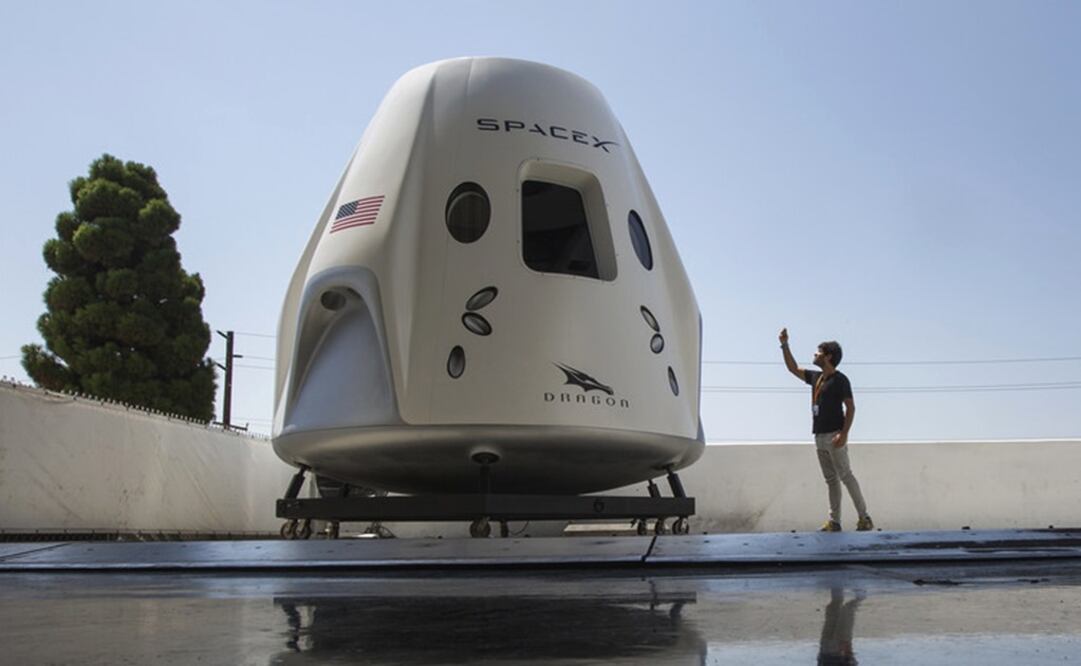 Cápsula Crew Dragon. Foto: EFE