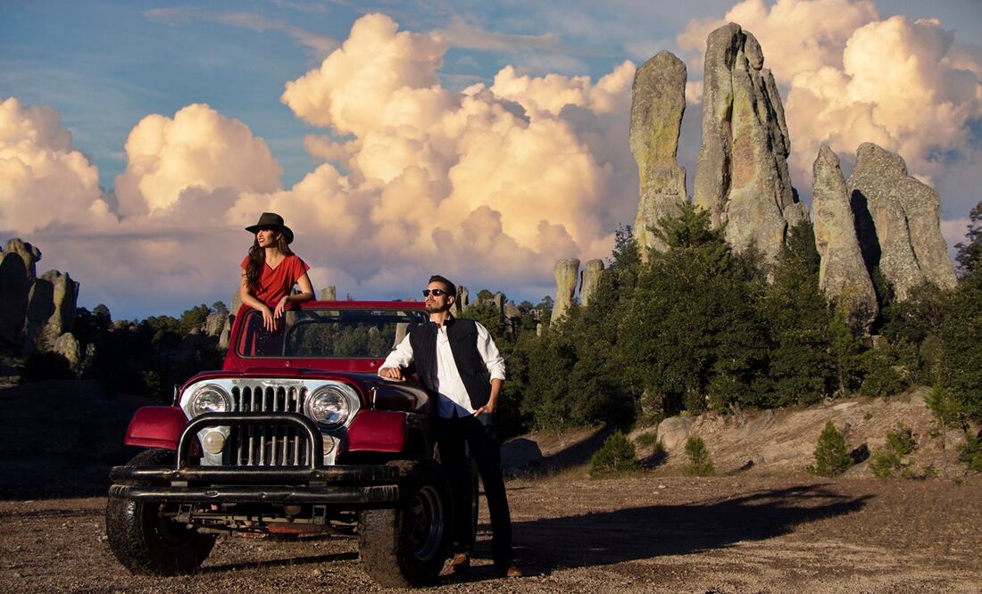 Las esculturas rocosas llegan a medir más de 30 metros de altura. Foto: Cortesía Fideicomiso de Turismo de Chihuahua