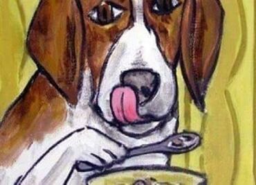 ¿Un perro comiendo cereal con cuchara? Esto es tendencia en redes