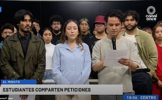 Estudiantes del IPN irrumpen en Canal Once; hacen transmisión
