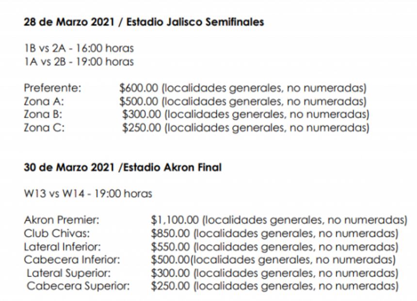 Dan a conocer precio de boletos para el prolímpico en Guadalajara
