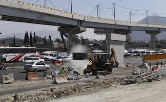Obras del Trolebús Santa Martha-Chalco provocarán desvíos en la México-Puebla; cierres parciales afectarán carriles centrales