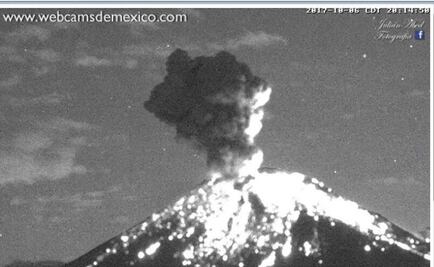 Reportan explosión en el volcán Popocatépetl