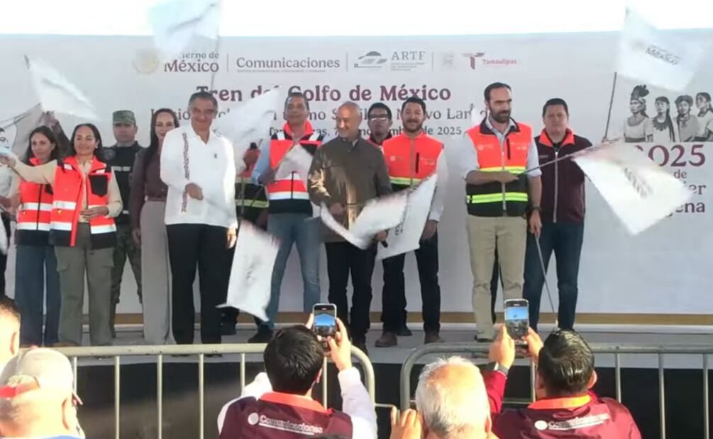 Inicia nuevo frente del Tren México–Saltillo este Día del Ferrocarrilero (07/11/2025). Foto: Captura de pantalla