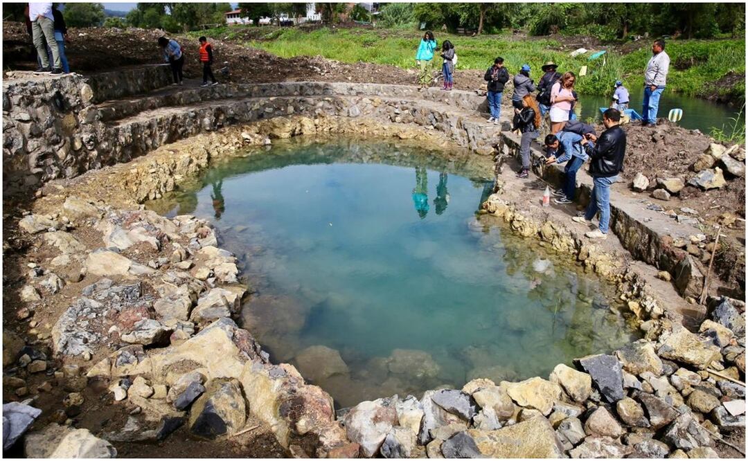 El gobierno de Michoacán incluye a manantiales de Urandén como otro de los atractivo para la Noche de Muertos en el estado (23/10/2024). Foto: Especial