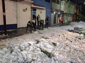 Lluvias con granizo causan daños en Tlalpan; activan seguro para seis viviendas afectadas