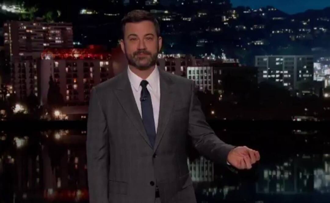 Jimmy  Kimmel en un monólogo en su talk show de la cadena ABC. FOTO: tomada de la emisión