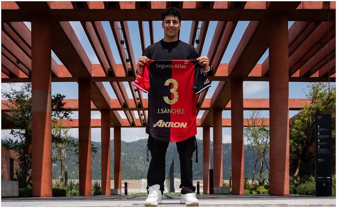 Jorge Sánchez con la camiseta del Atlas Foto: @AtlasFC