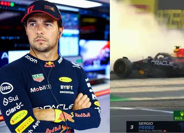 Checo Pérez sufrió un accidente en la segunda práctica del Gran Premio de Italia; terminó en el muro