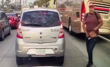 "Dame el celular o te meto un plomazo", así asaltan a conductor en la México-Toluca