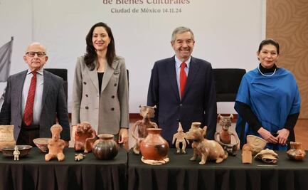 De la Fuente alerta por tráfico ilícito de bienes culturales; Gobierno recupera 220 piezas arqueológicas